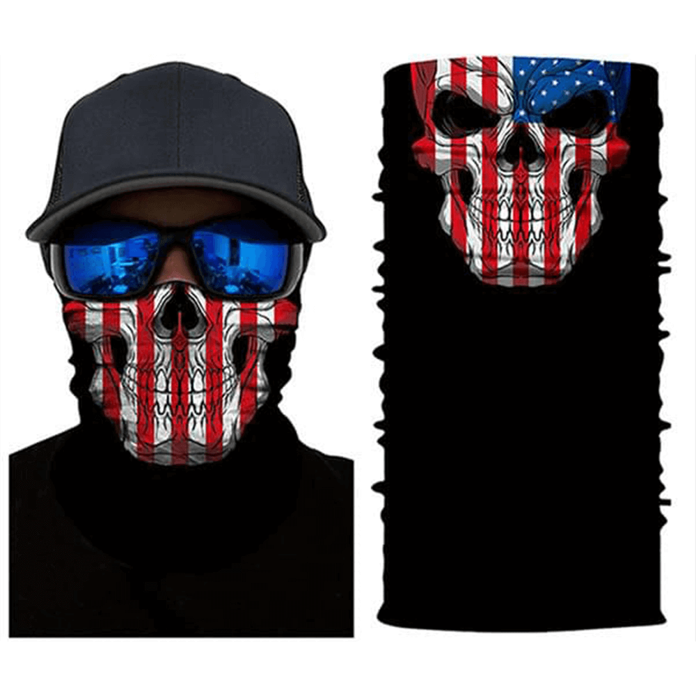 Face Armor Black and White American Flag Neck Gaiter Patriotic Gift Outdoor Accessory USA Pride Gift for Patriot American Flag Design